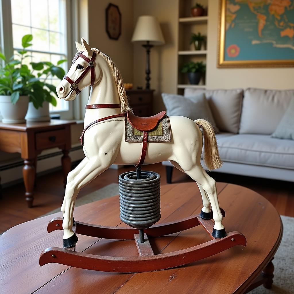 1950s Spring Rocking Horse Display