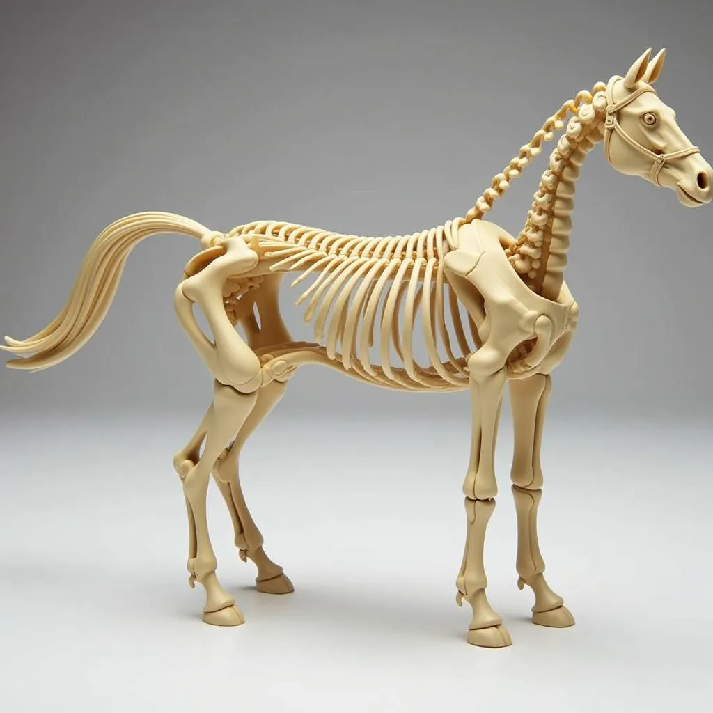 3D printed model of horse anatomy