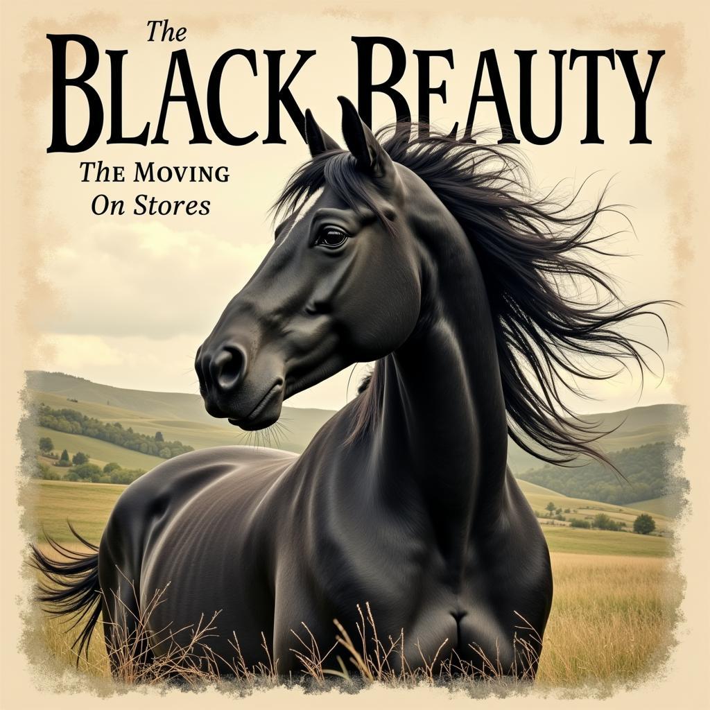 The classic book cover of "Black Beauty"