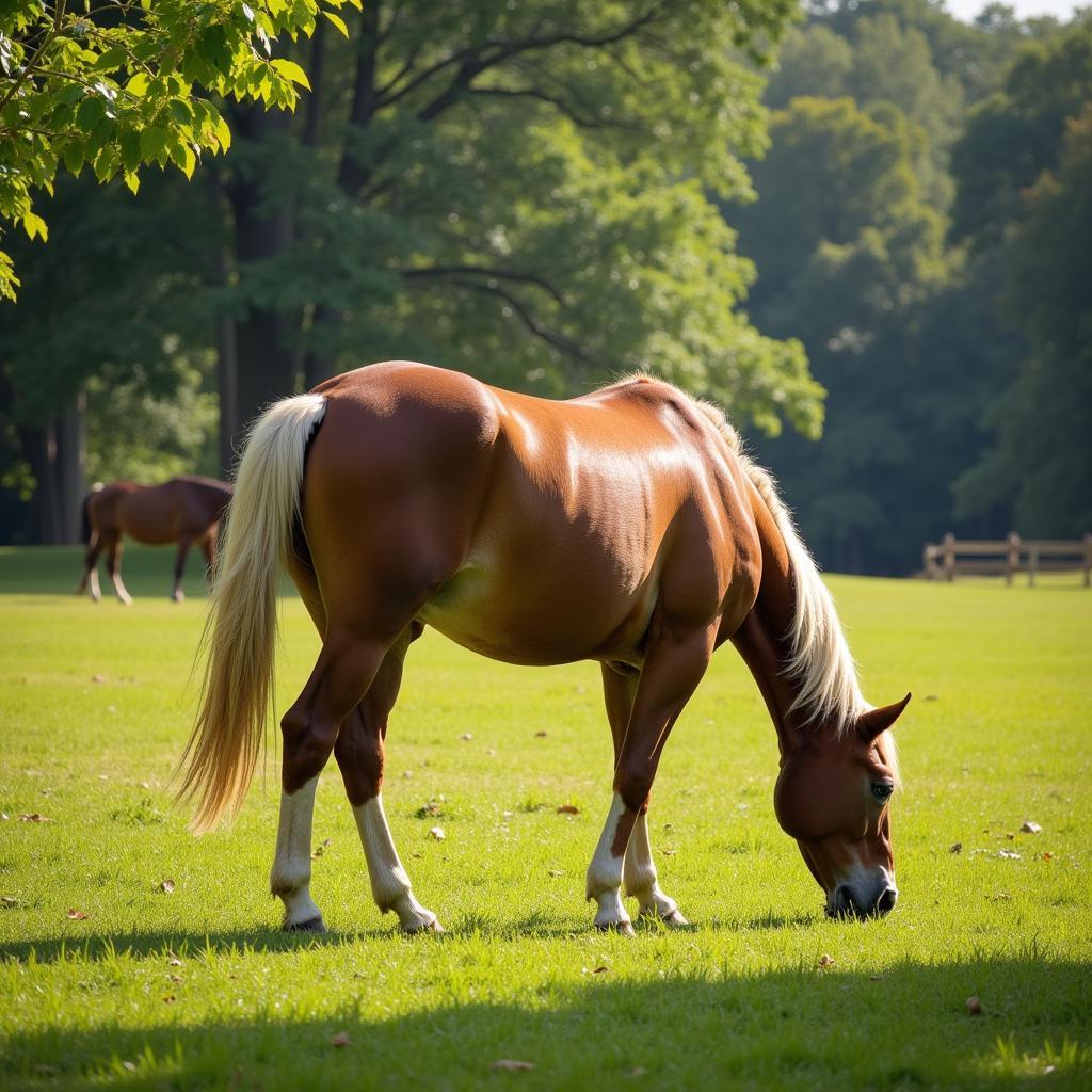 Adopted Horse Settling into a New Home in Alabama 