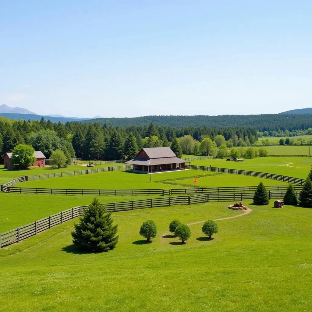 A charming horse property with a well-maintained barn, fenced pastures, and a comfortable living space - all for under 0,000