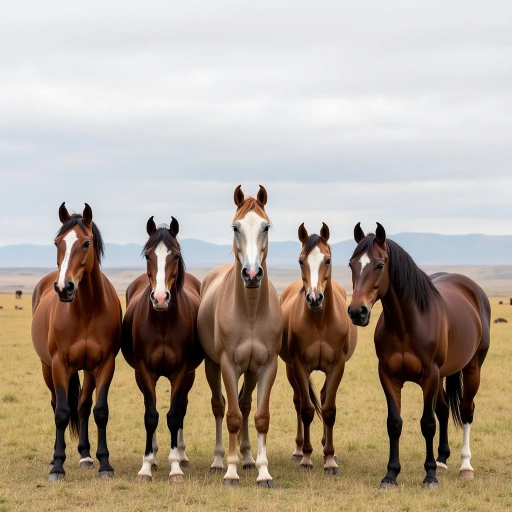 African Horse Breeds in Savannah