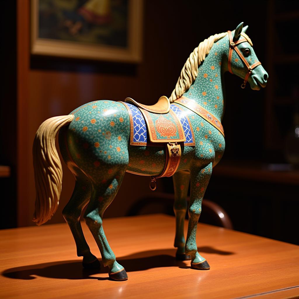 Antique Cloisonne Horse at Auction