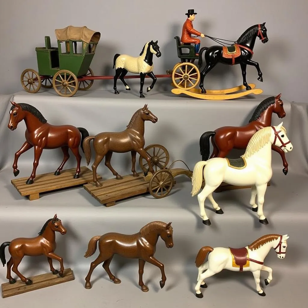 Antique Horse Toy Collection