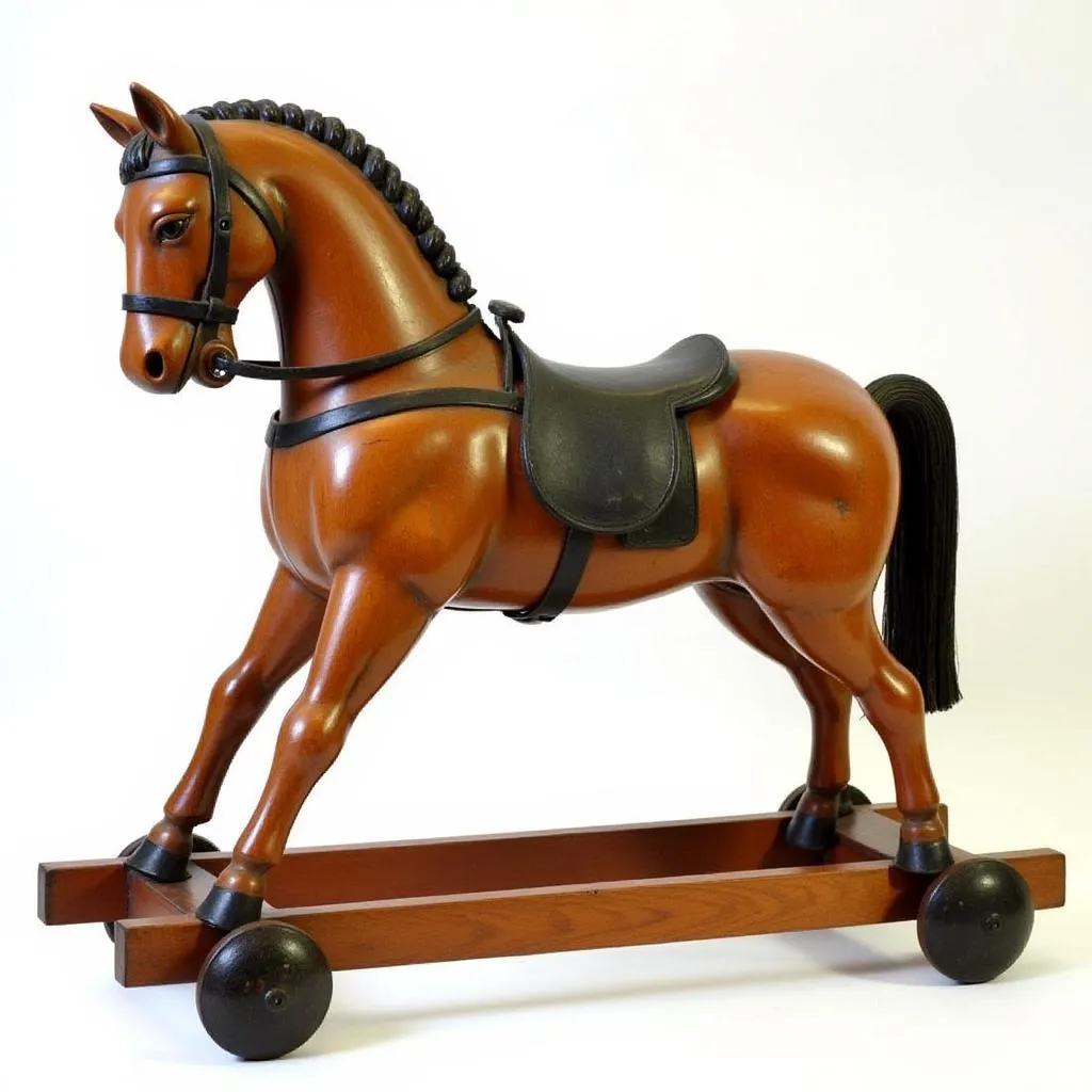 Antique Wooden Horse Toy