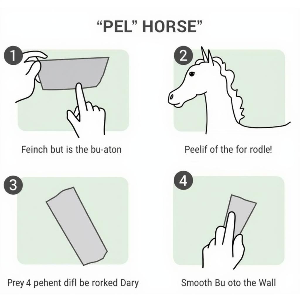 Easy Application of Peel and Stick Horse Wallpaper