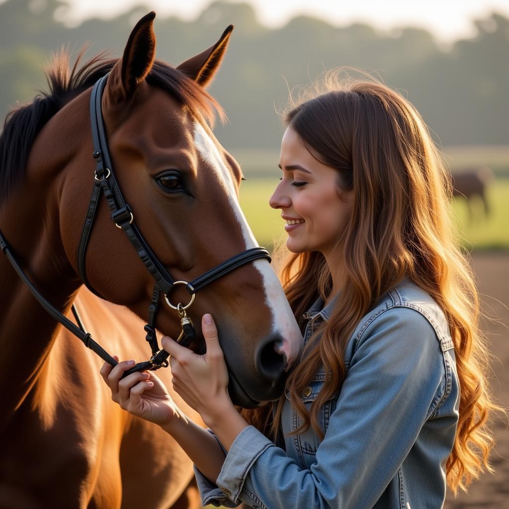 Arabian Horse and Rider Bonding