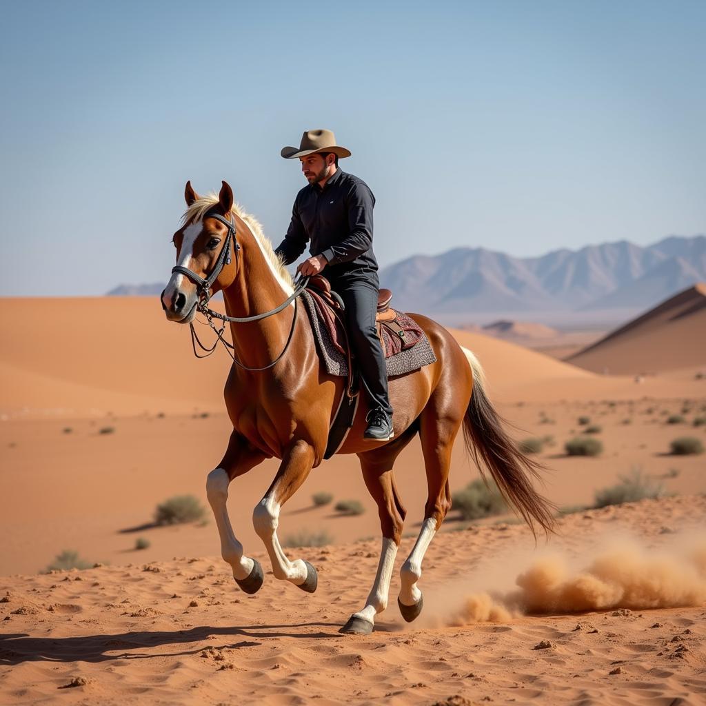 Arabian Horse on an Endurance Ride