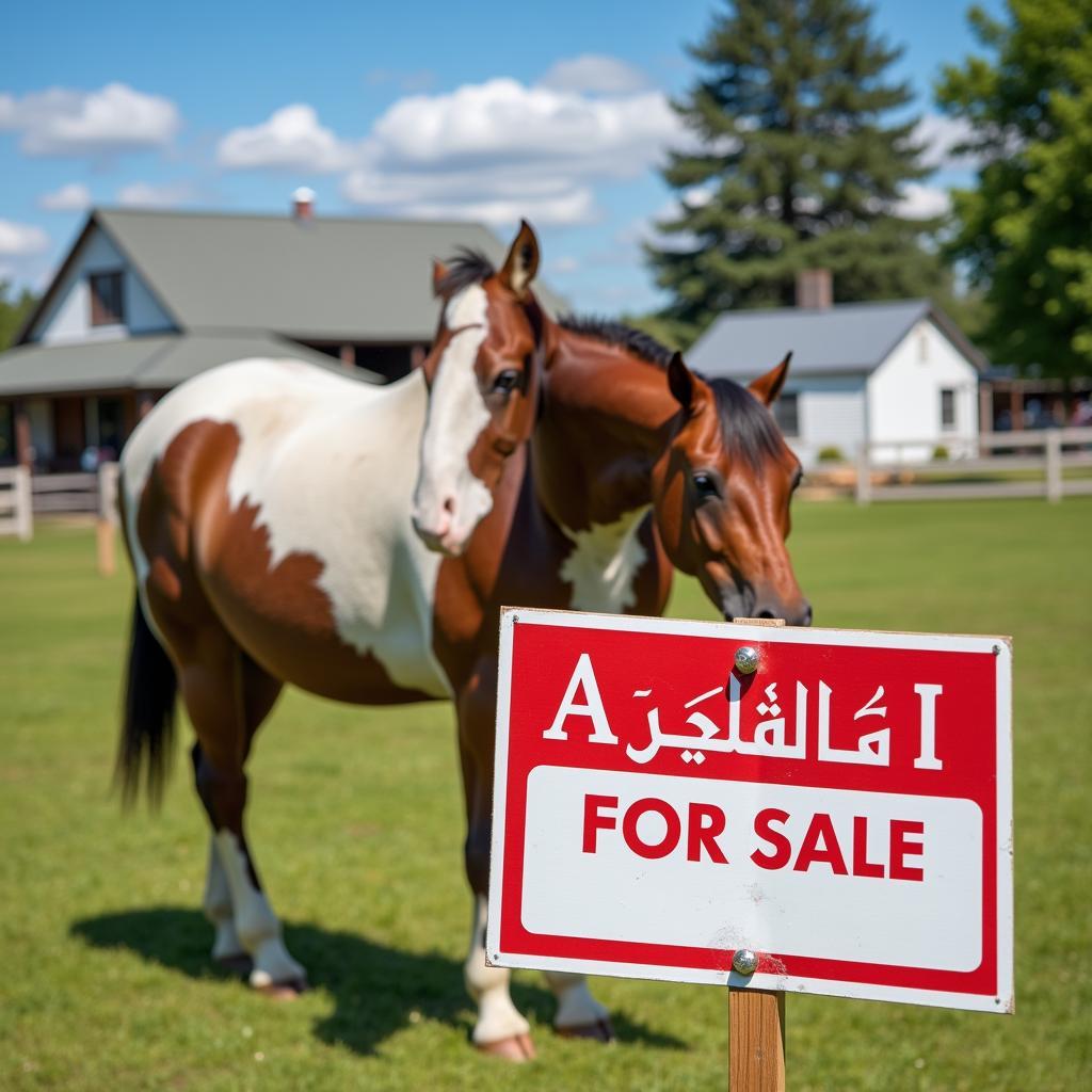 Arabian Horse for Sale Sign