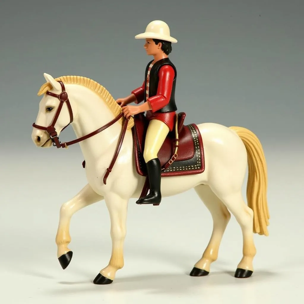 Schleich Arabian Horse Figurine with Rider and Saddle