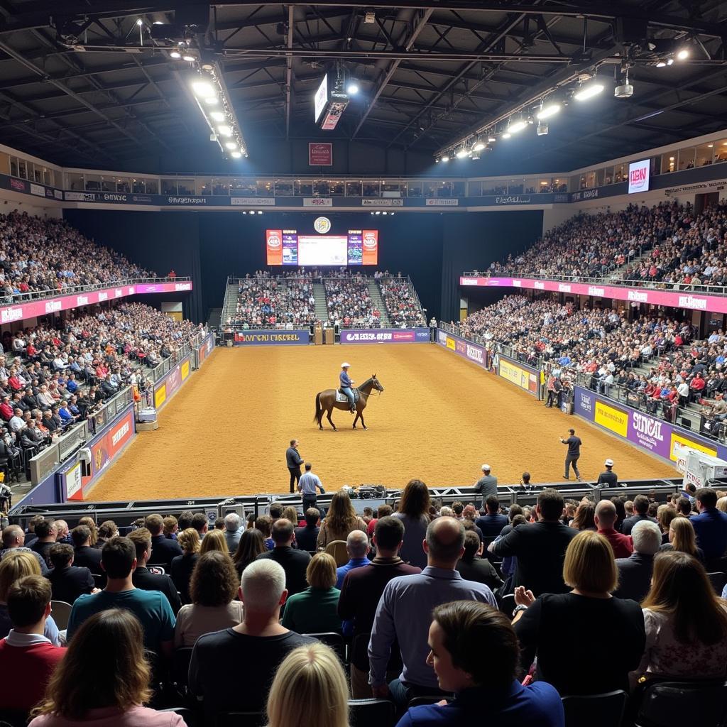 Enthusiastic Crowd at the Arabian Horse Show