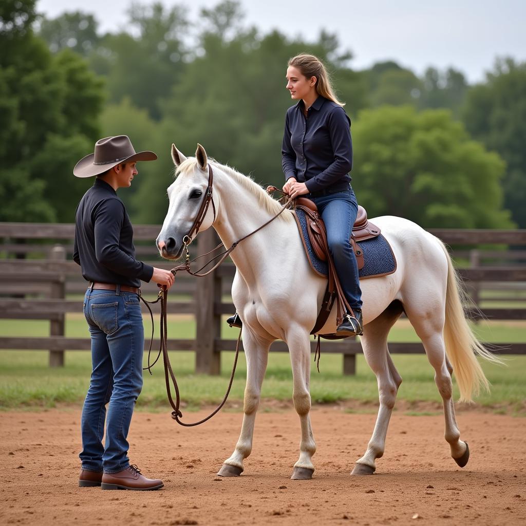 Arabian Horse in Training