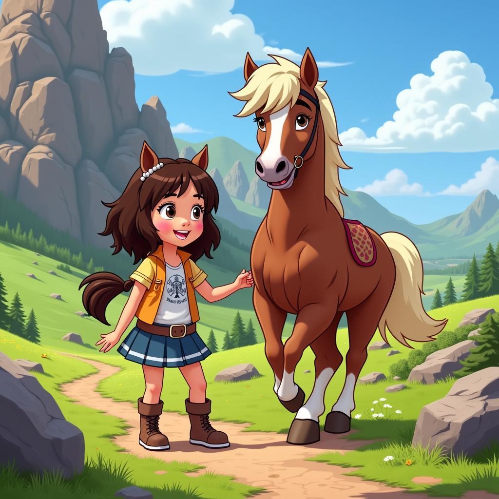 Screenshot from Ari's Magic Horse Animated Series