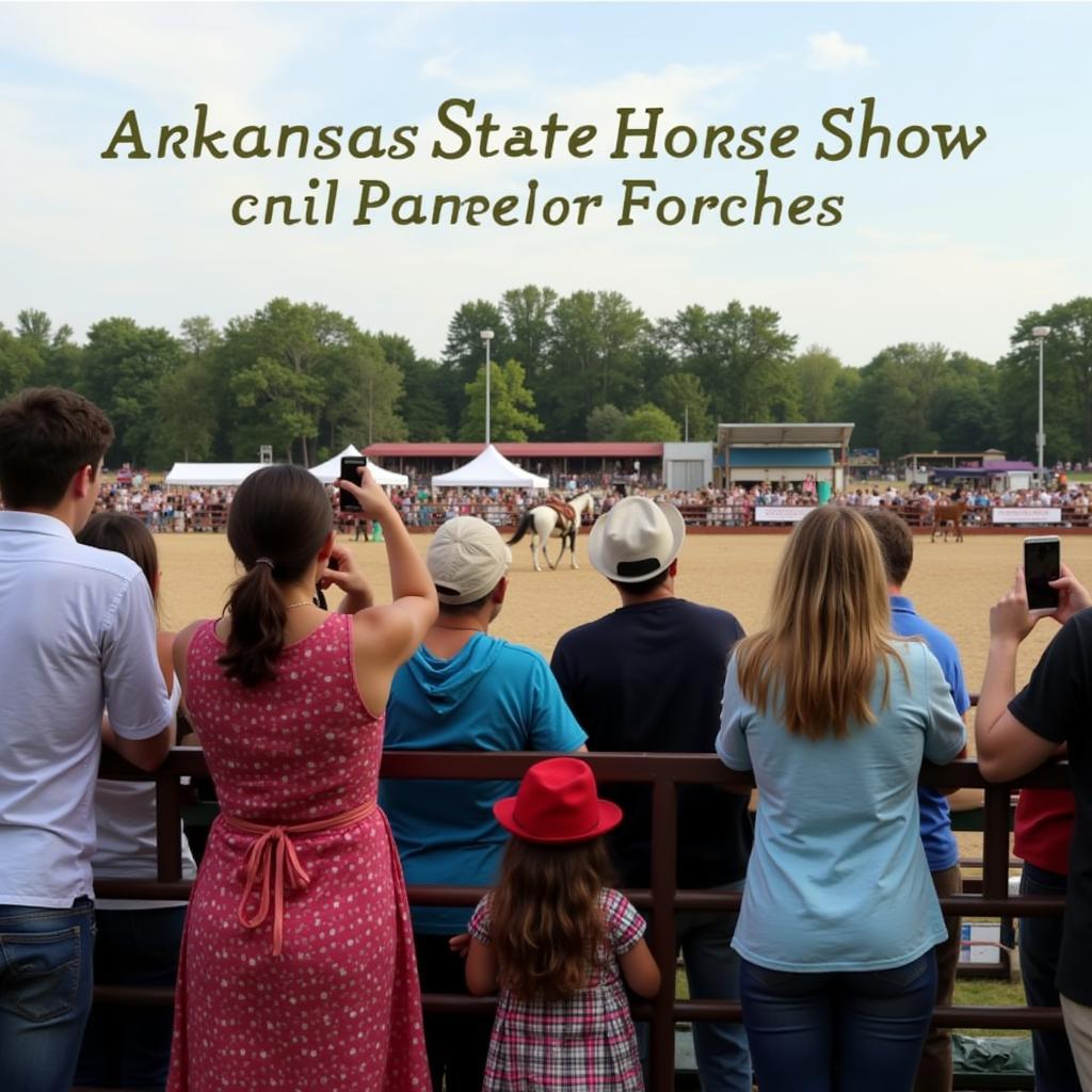 Spectators at the Arkansas State Horse Show