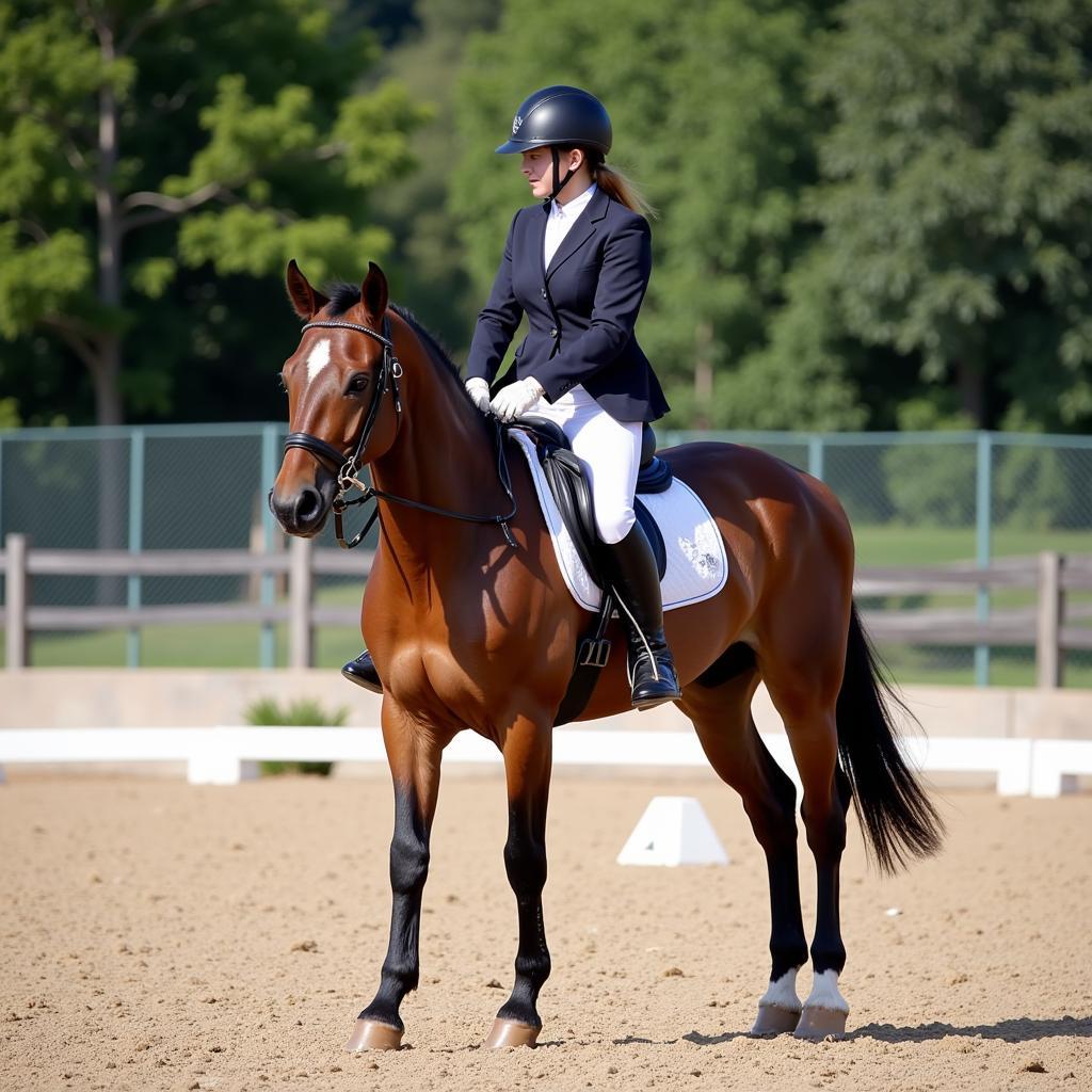 Horse training for the Arkansas State Horse Show