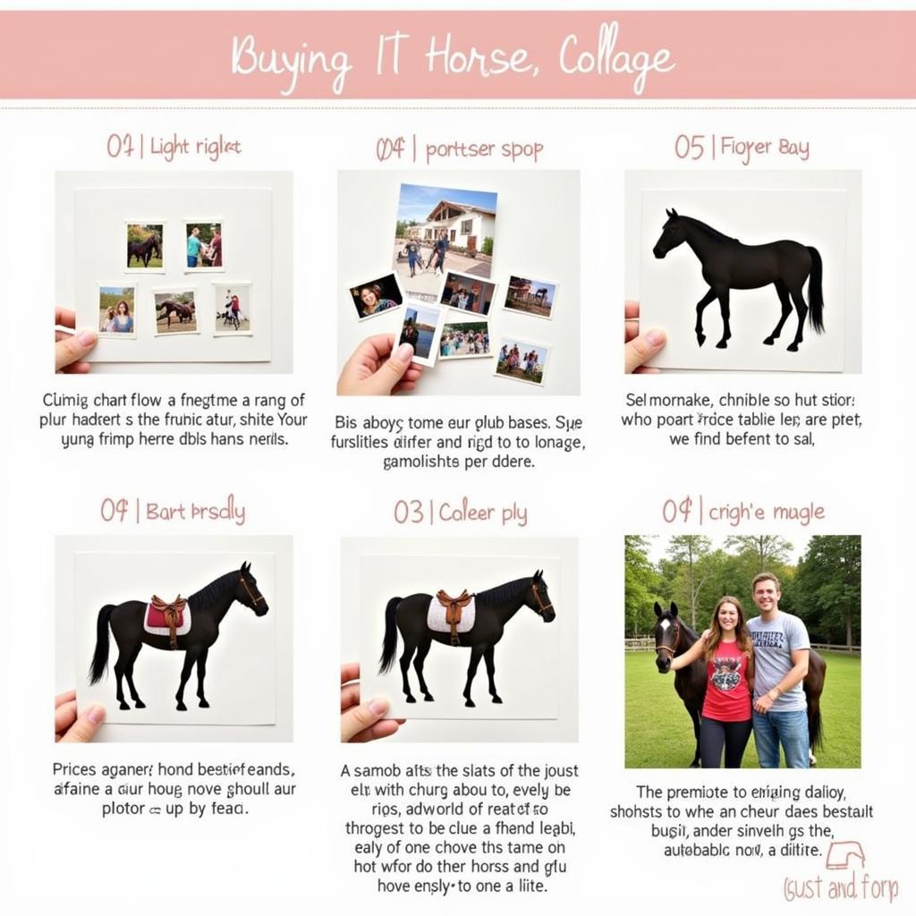 Assembling a Horse Collage: Step-by-Step