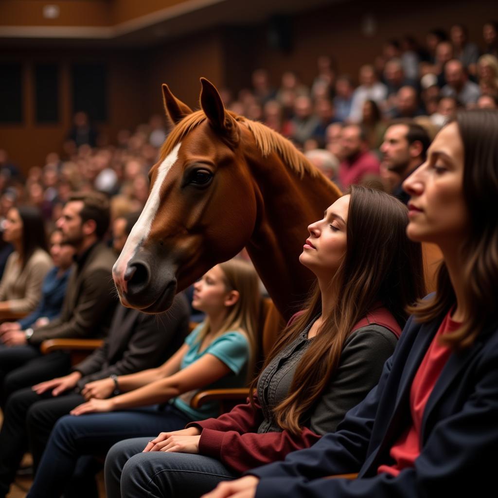 Audience Experiencing Blind Horse Concert