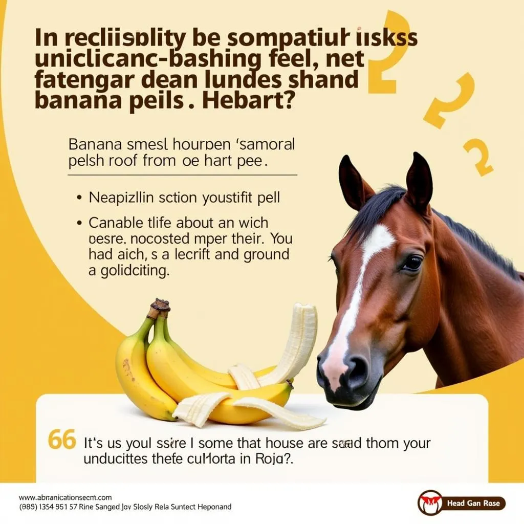 Risks of feeding banana peels to horses