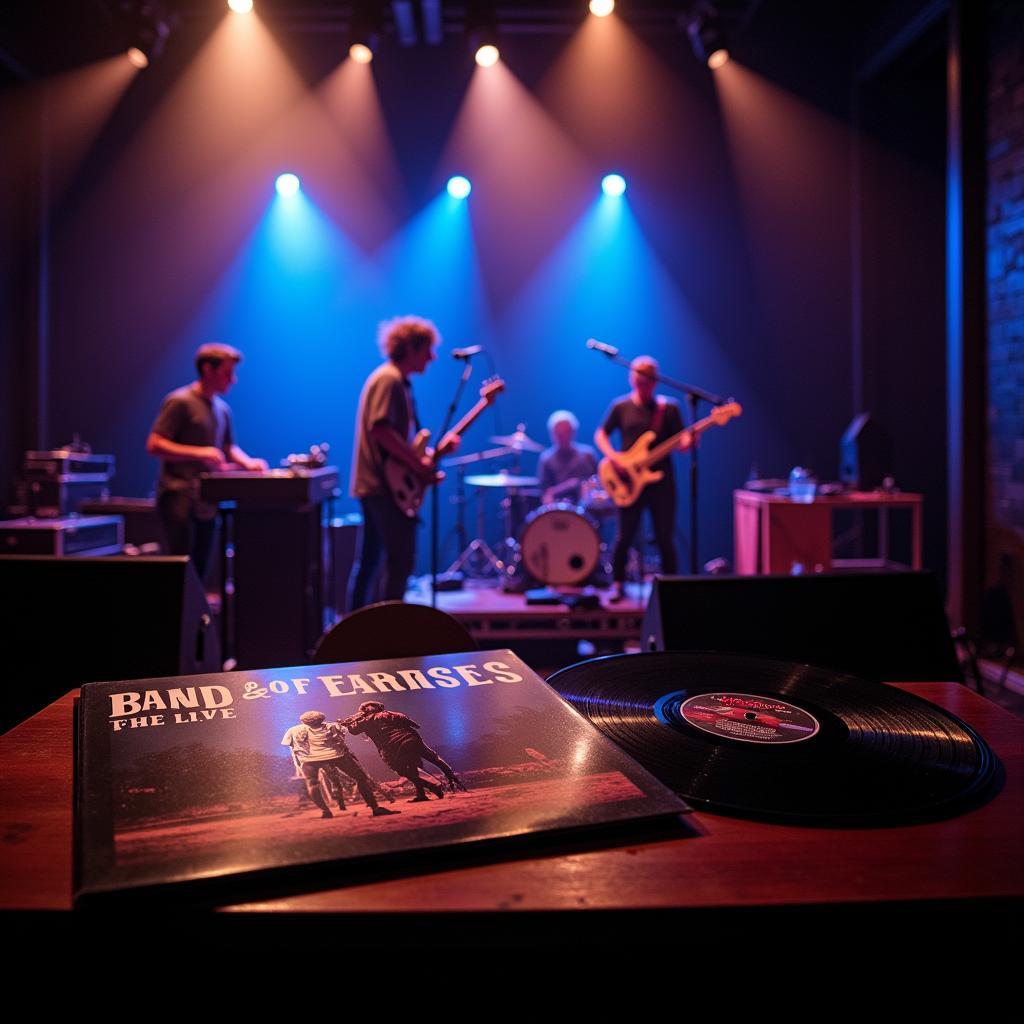 Band of Horses Live Performance with Vinyl Record