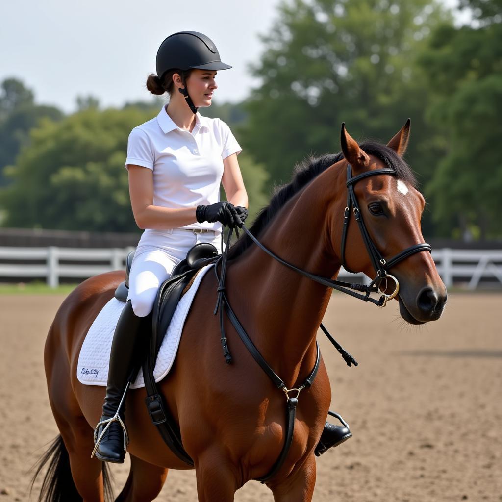 Rider interprets horse's subtle cues in bareback submission