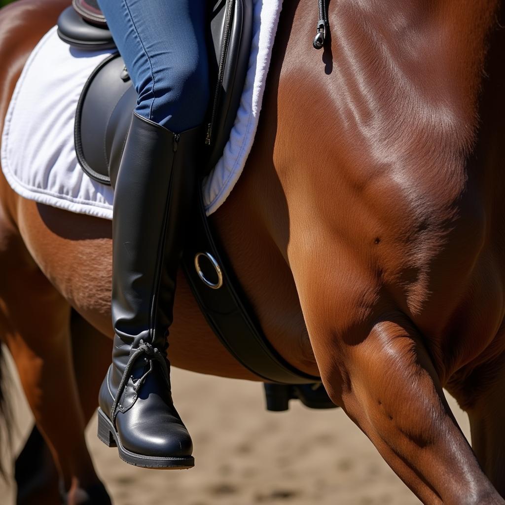 Horse and rider connect deeply in bareback submission riding