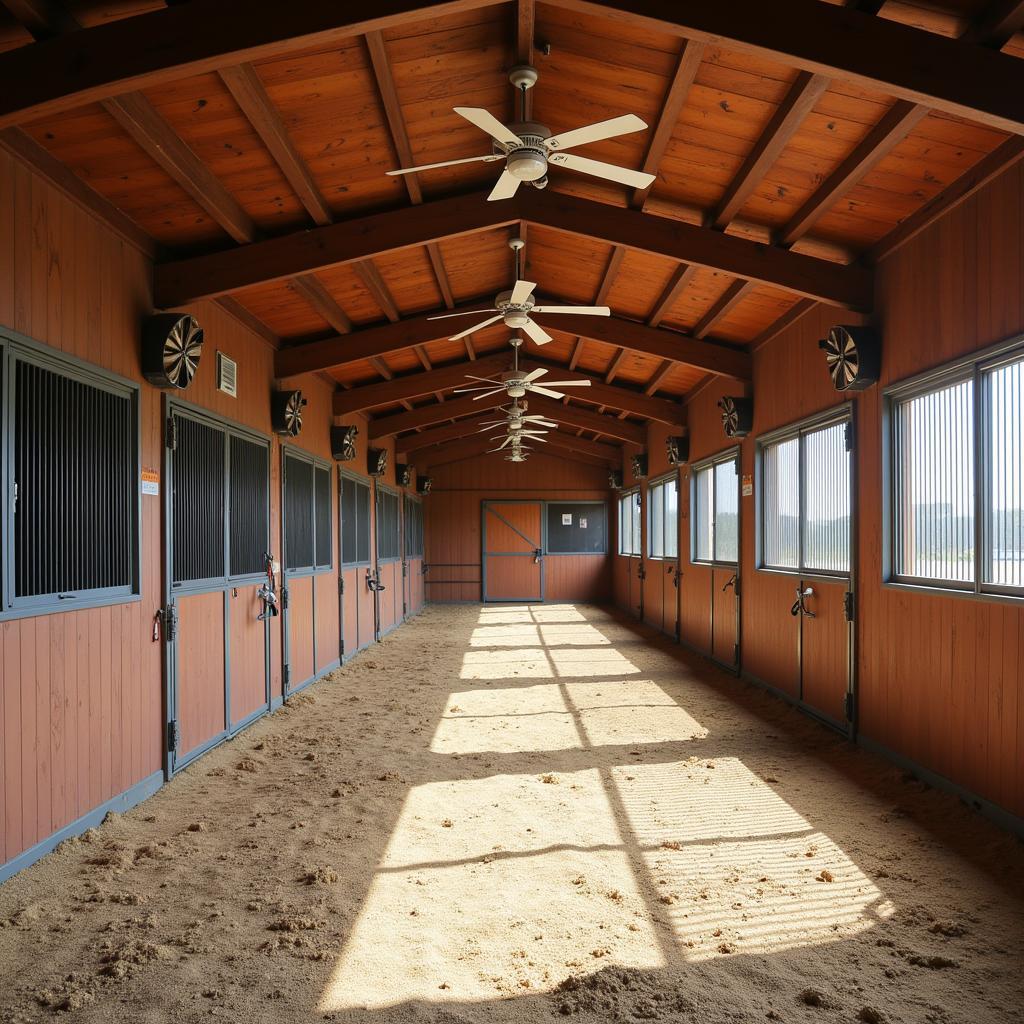 Barn Fans for Horses Ventilation