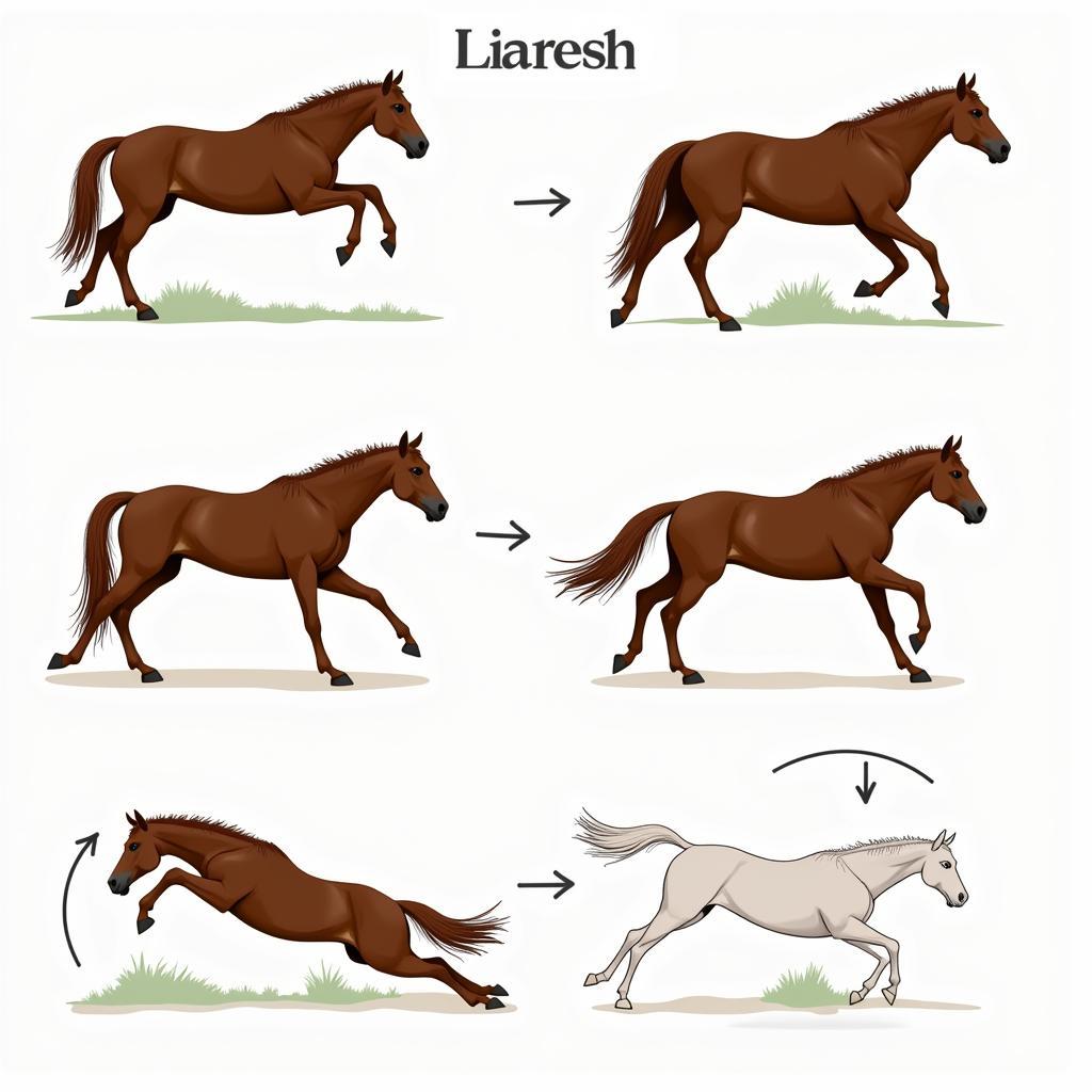 Bascule Horse Jumping Sequence: From Approach to Landing