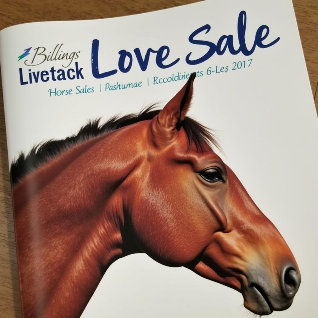 Billings Livestock Horse Sale Catalog Cover