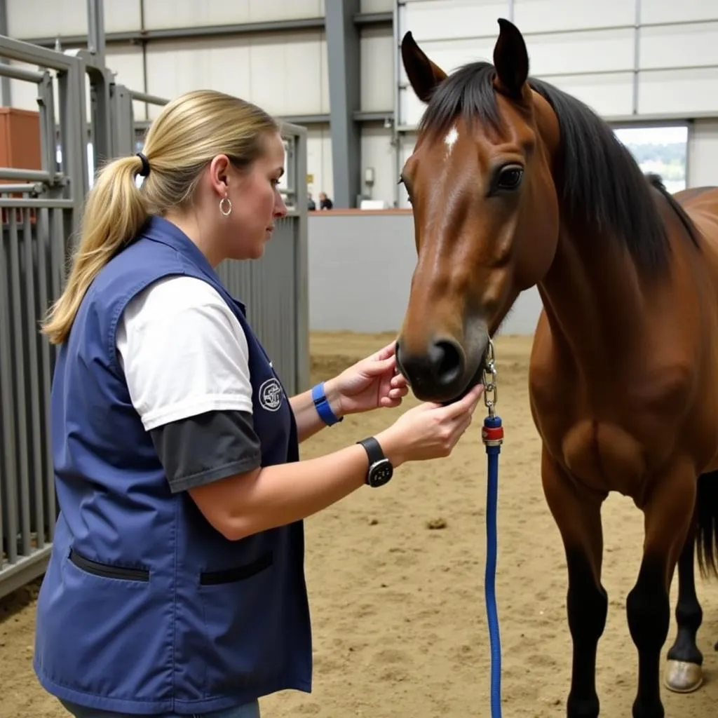 Billings Livestock Horse Sale Veterinarian Checkup