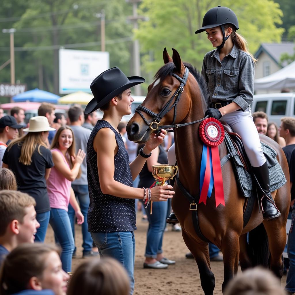 Award Ceremony at the Blue Ridge Horse Show