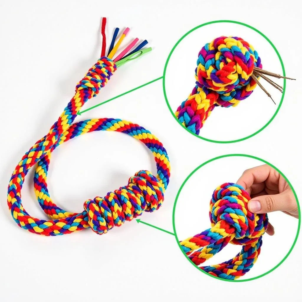 Braided Rope Toy for Horses