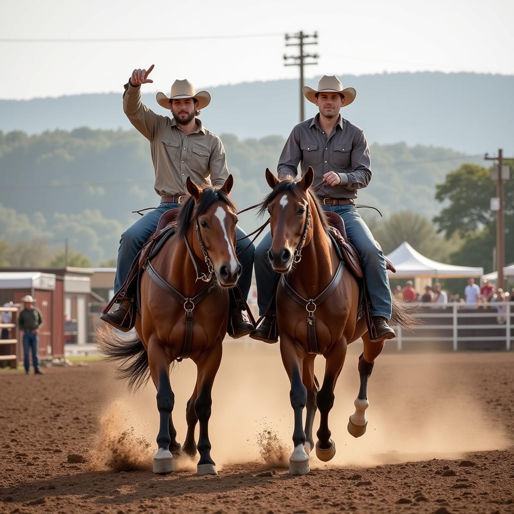 Breakaway Horse and Rider Teamwork