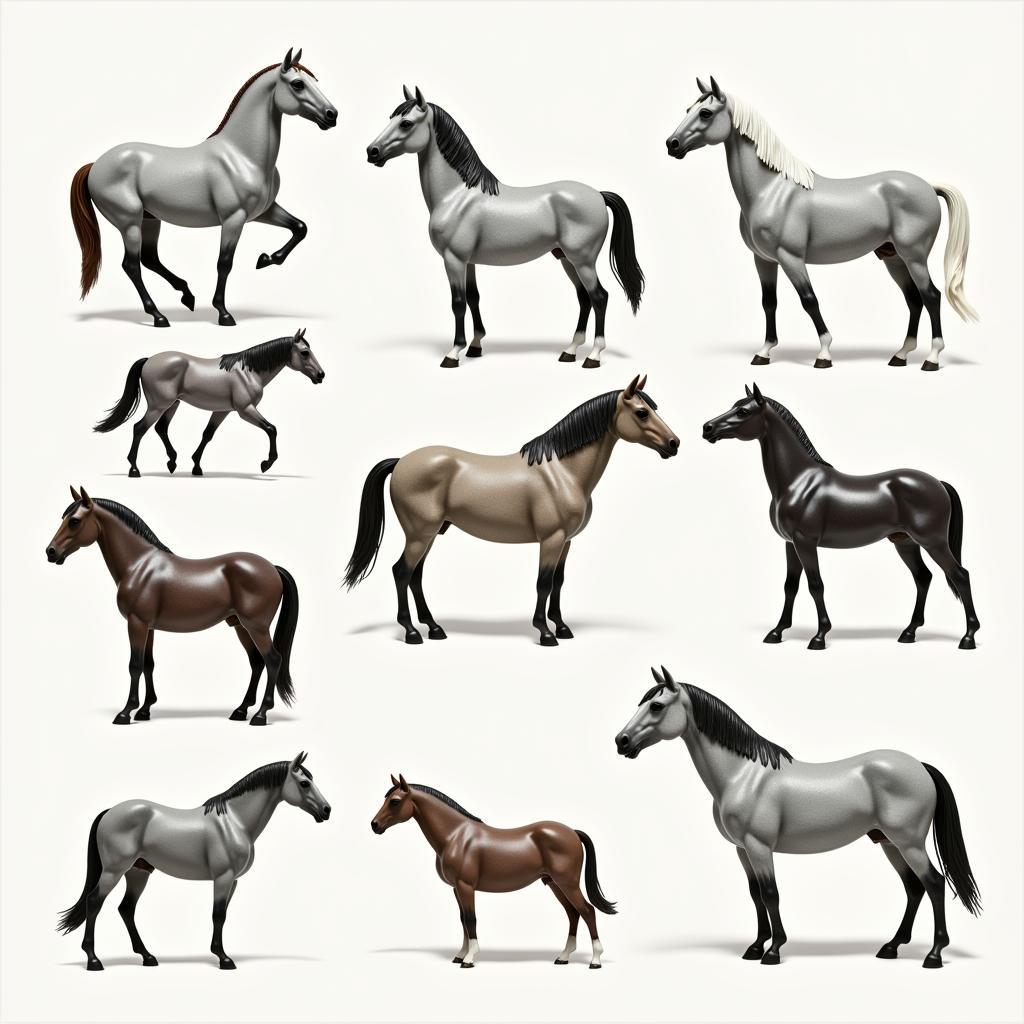 Breyer horse dapple grey collection