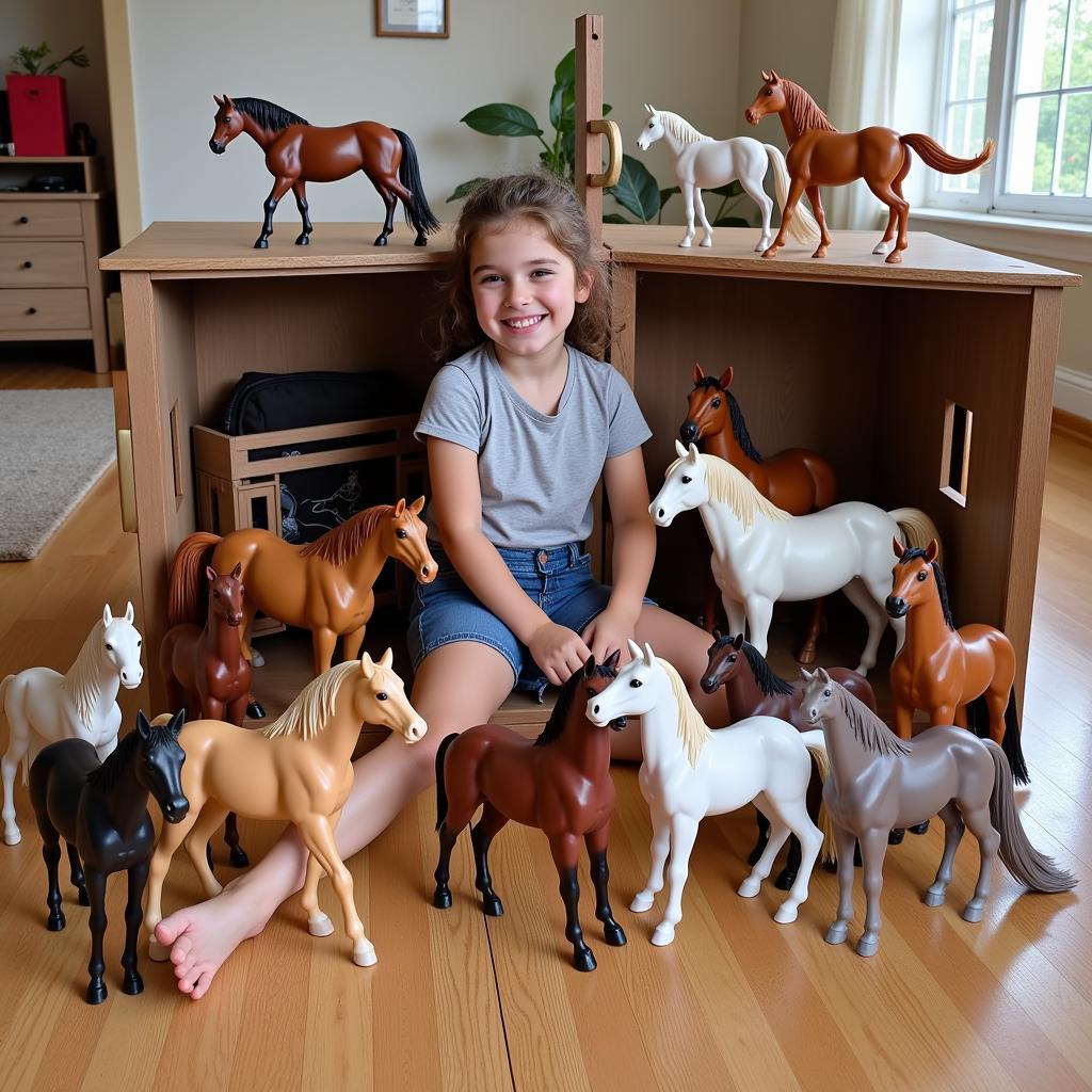 Collection of Breyer Horse Dolls