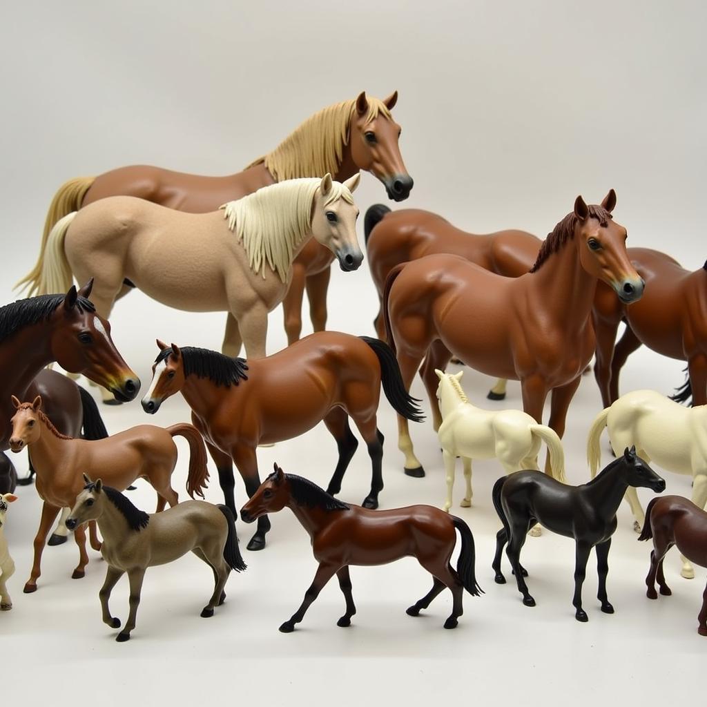 Collection of Breyer Horse Figurines