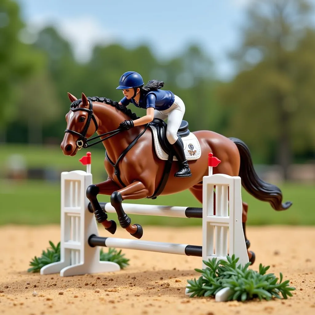 Breyer horse jumping techniques in action