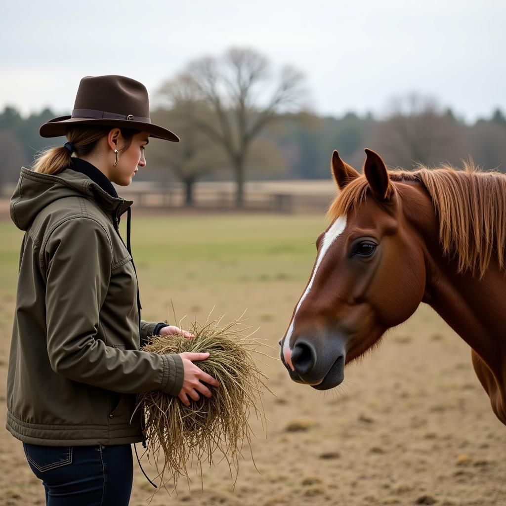 Building Trust with a Wild Horse