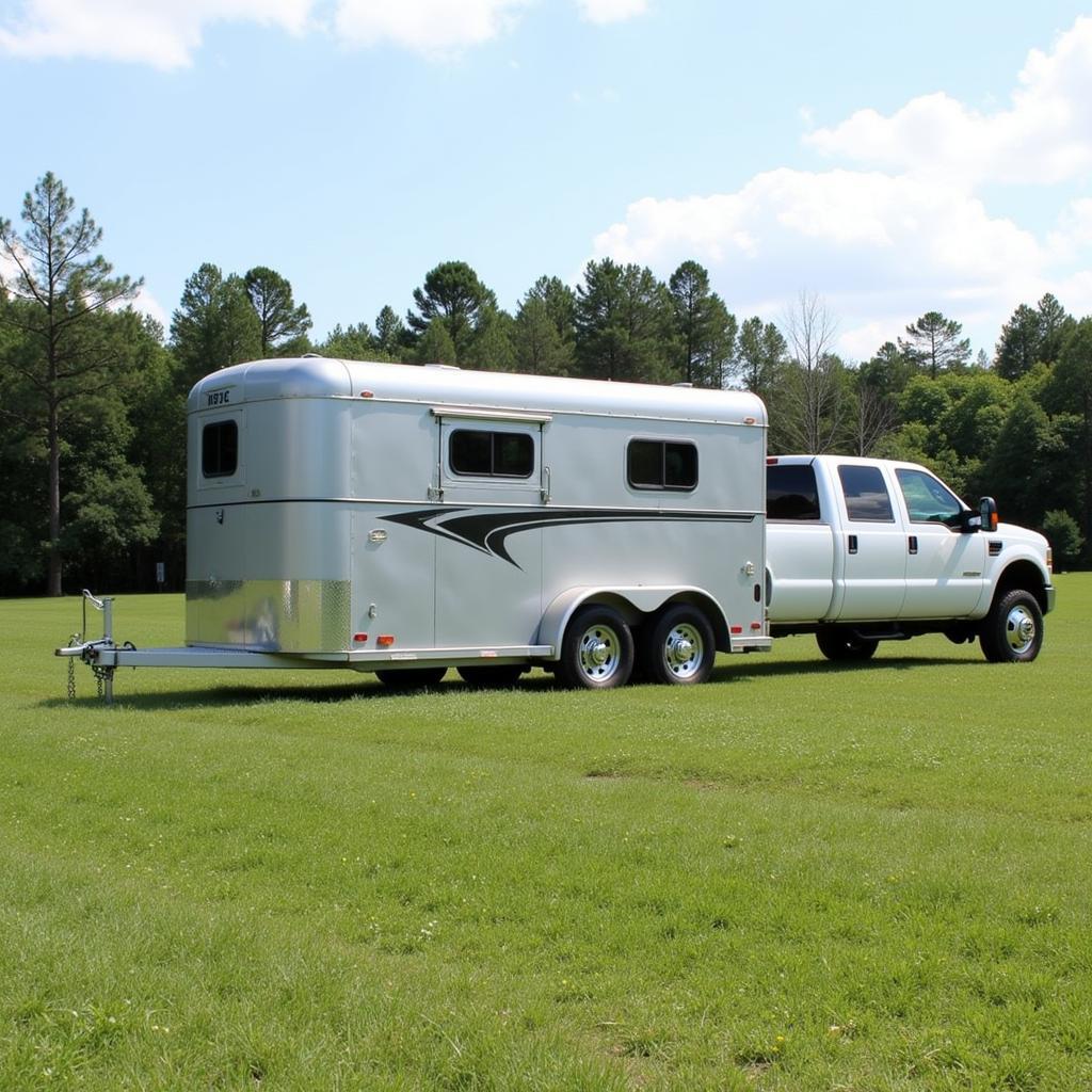 Bumper pull horse trailer