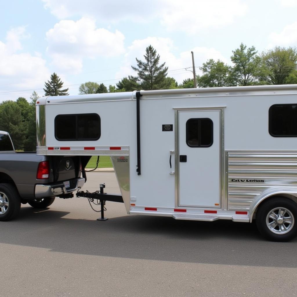 Bumper Pull Living Quarter Horse Trailer Exterior