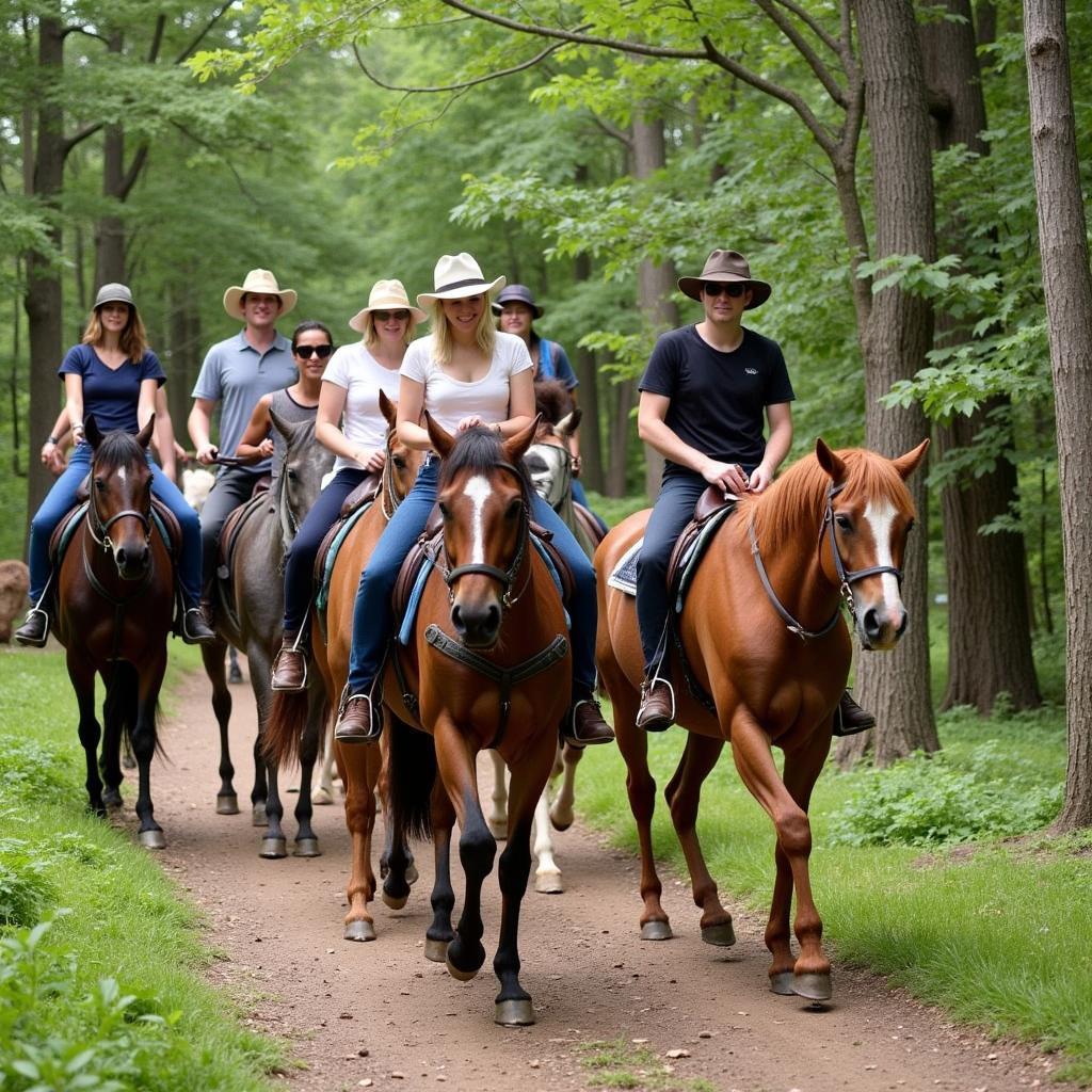 Trail Riding with a Butter Horse