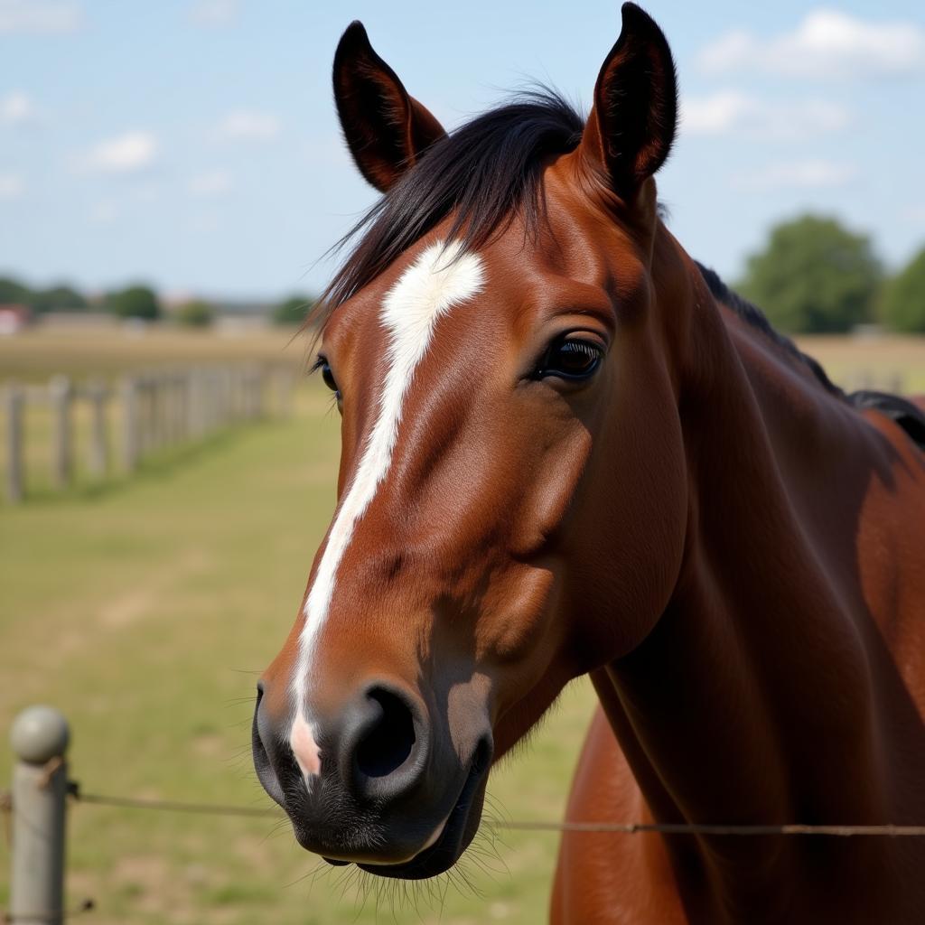 Horse with a Calm Temperament