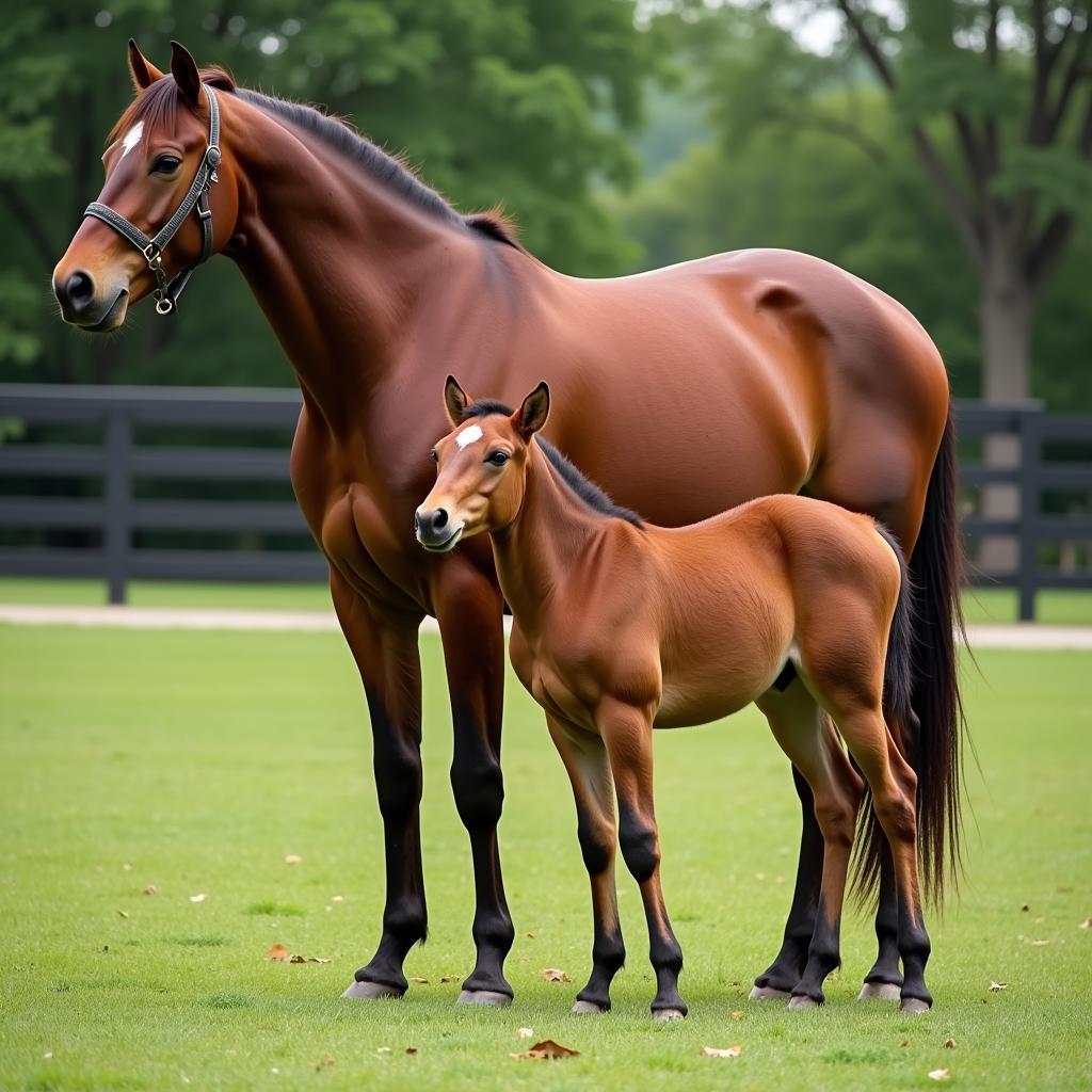 Gentle Quarter Horse Broodmare and Foal