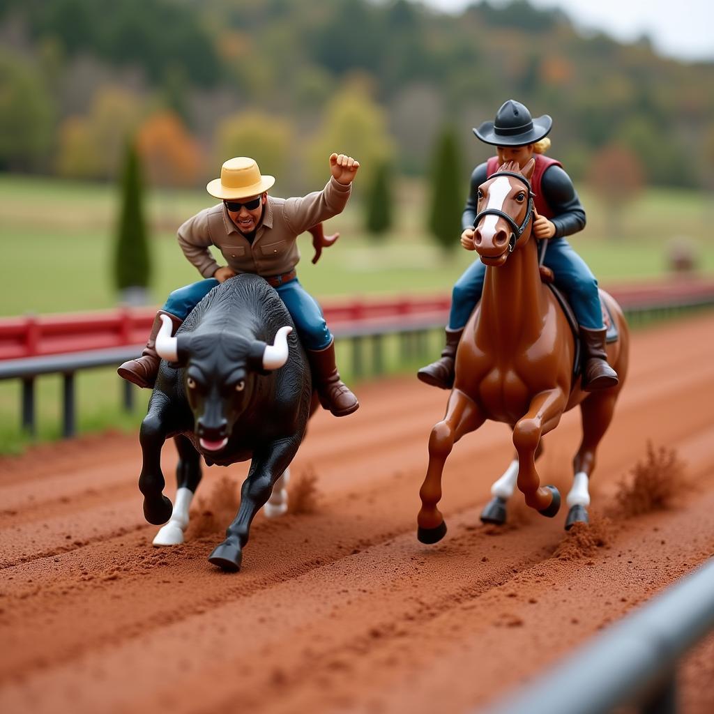 Carrera Digital bull and horse racing set