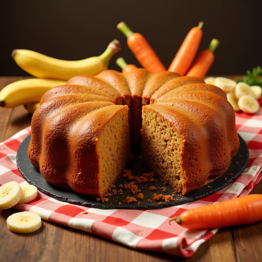 Carrot Banana Horse Cake