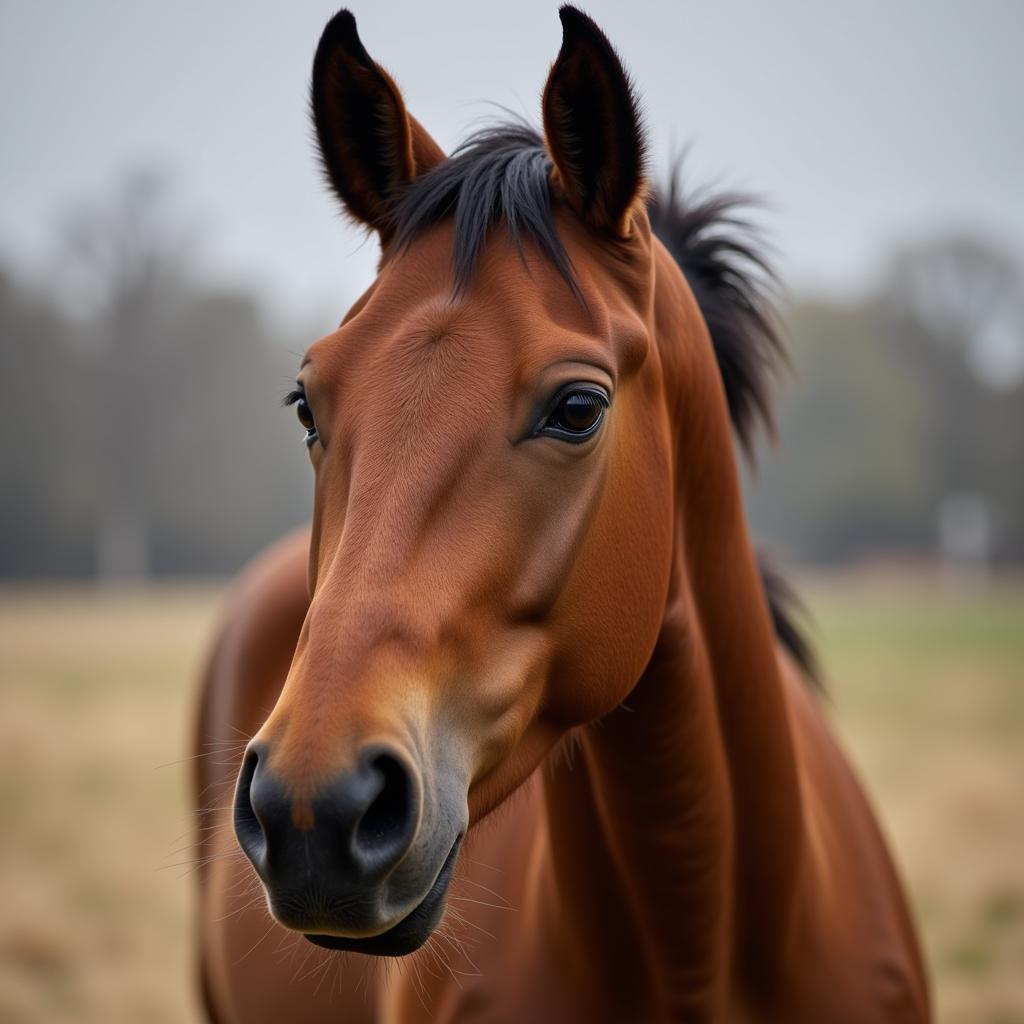 Cautious Horse Body Language