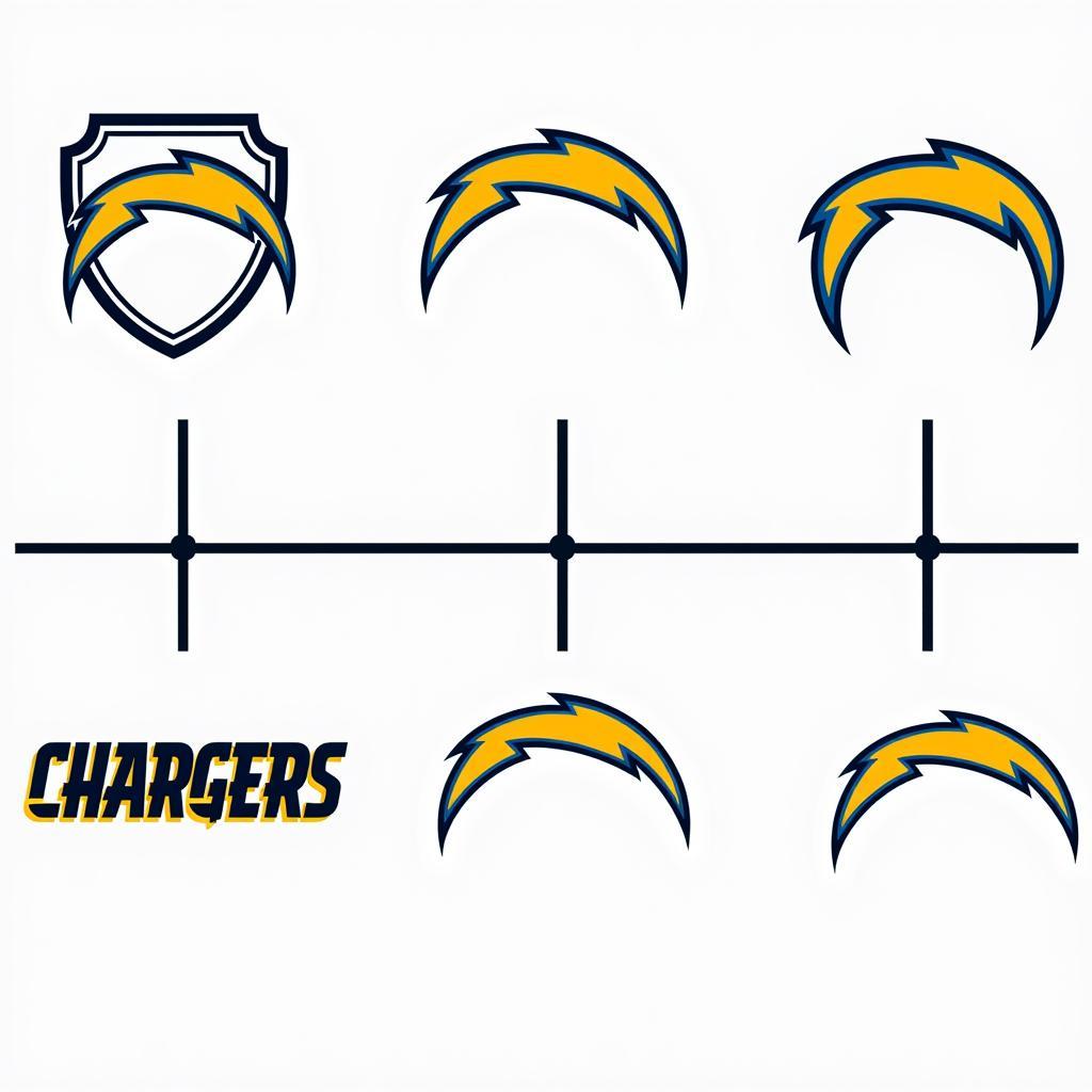 Evolution of the Chargers Logo