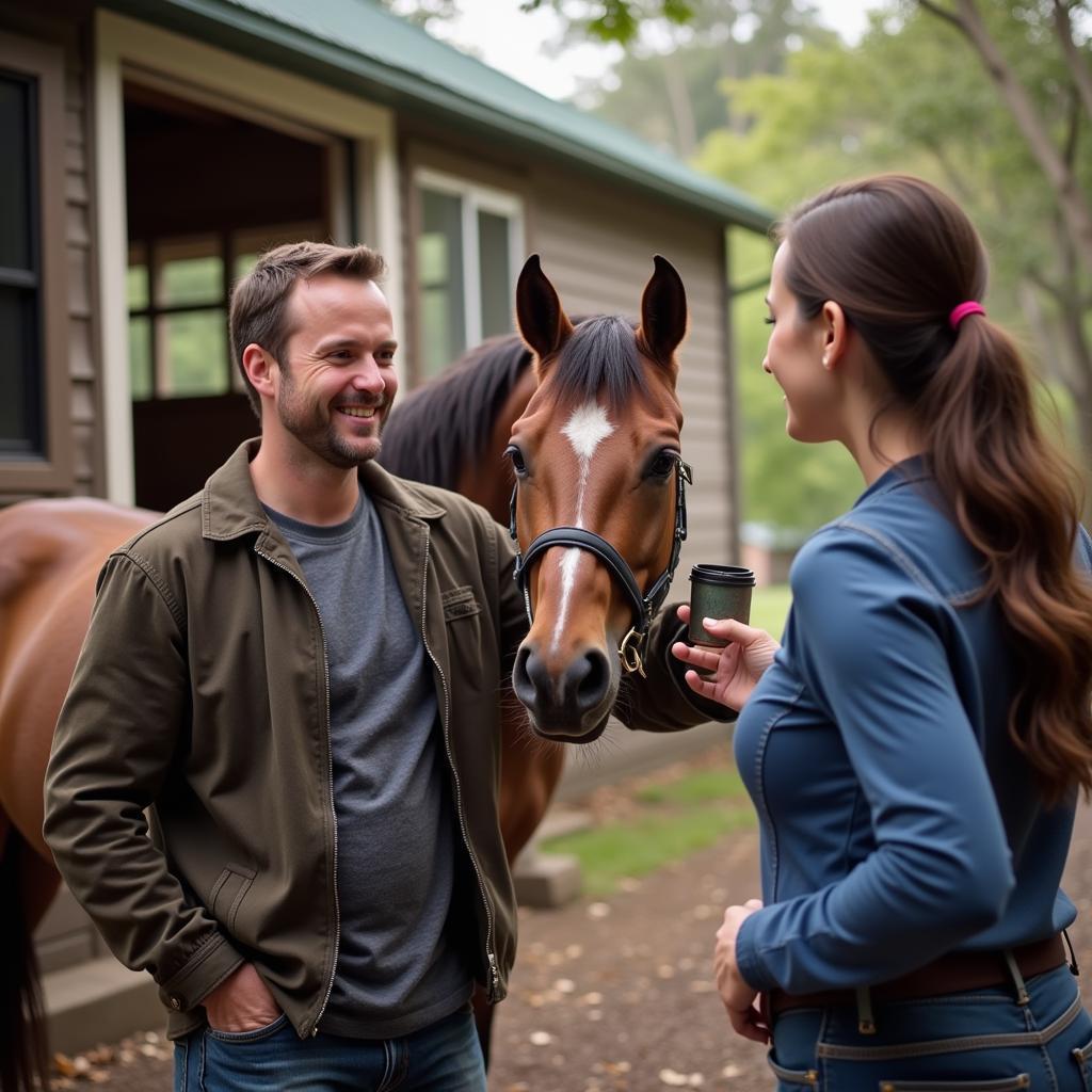 Chattanooga Horse Breeder with a client