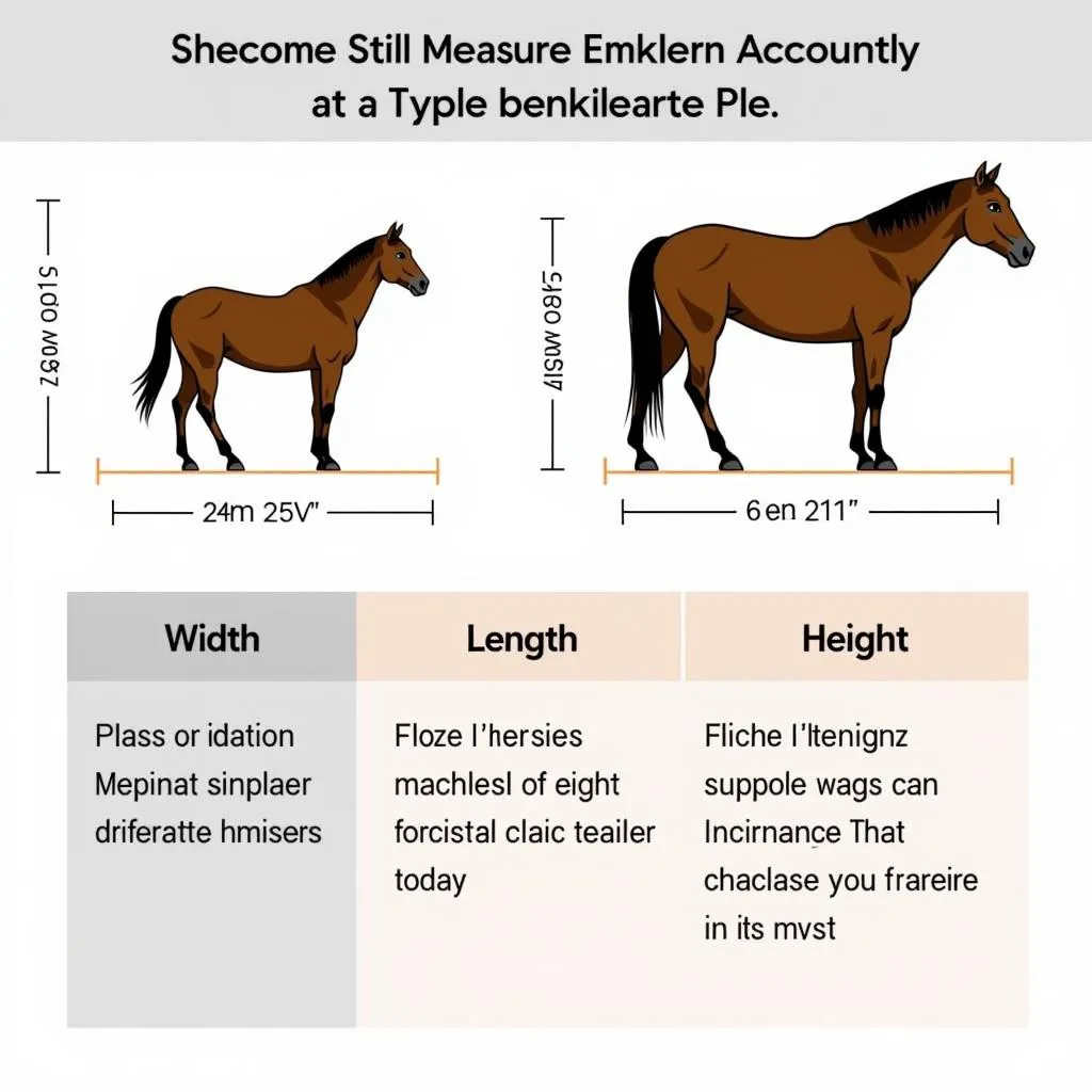 Measuring Horses for Trailer Size