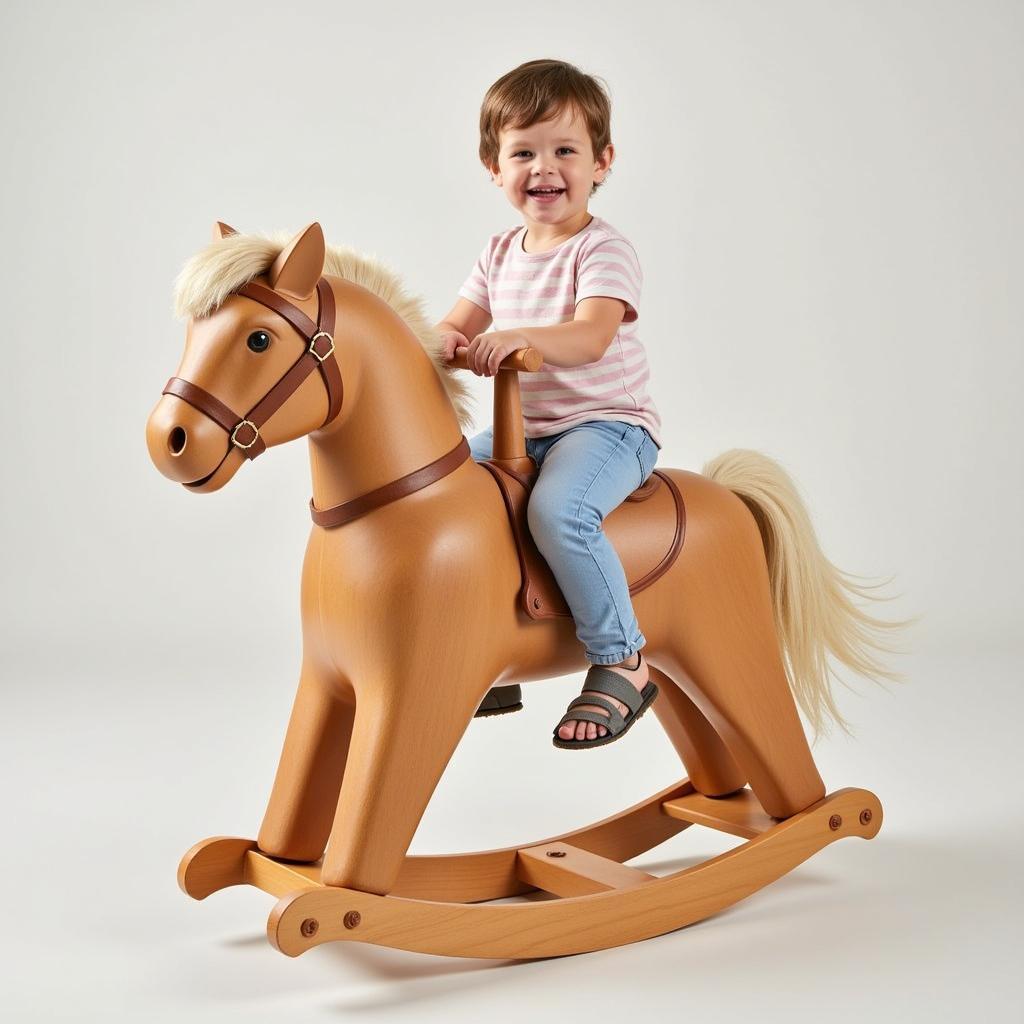 Classic Wooden Rocking Horse