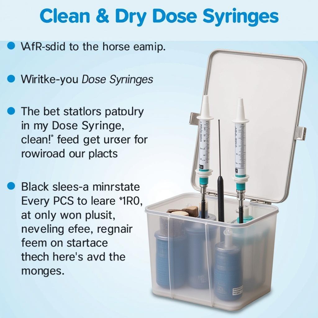 Clean Dose Syringes Ready for Use